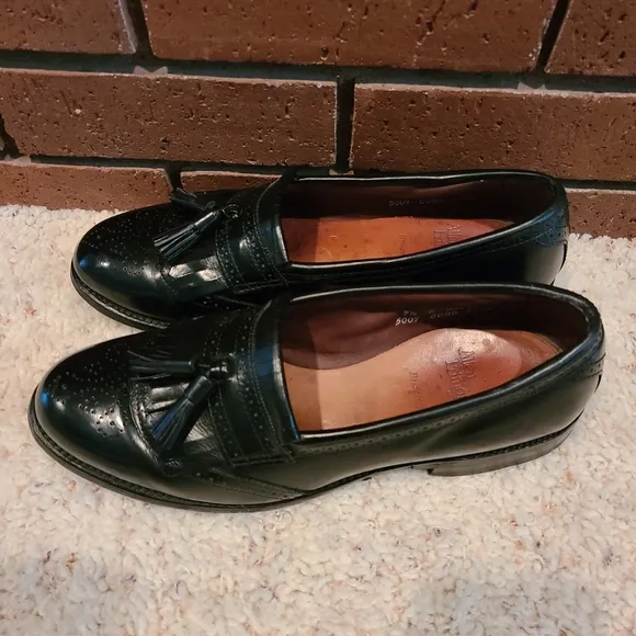 Allen Edmonds Bridgeton Black Slip-On Dress Loafer Shoes Size 9 1/2 D
