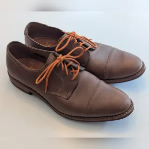 Allen Edmonds Oak Street Oxford Cap Toe w/ Dainite Sole Brown Leather Shoes 10 B