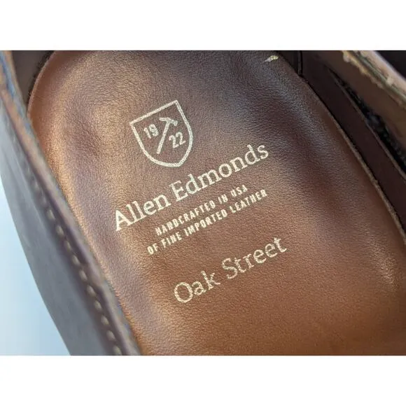 Allen Edmonds Oak Street Oxford Cap Toe w/ Dainite Sole Brown Leather Shoes 10 B
