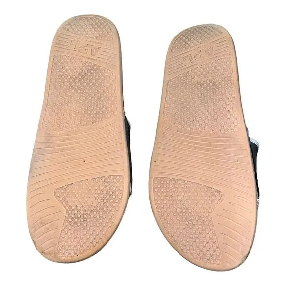 APL Mens Big Logo TechLoom Slide M Tan Fatigue Ivory Sandals Shoes 13