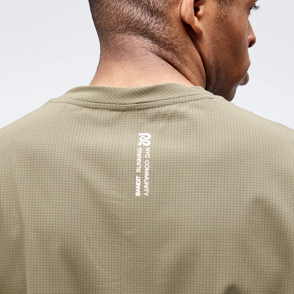Bandit Running: MicroGrid Proto Tee - Dark Fatigue