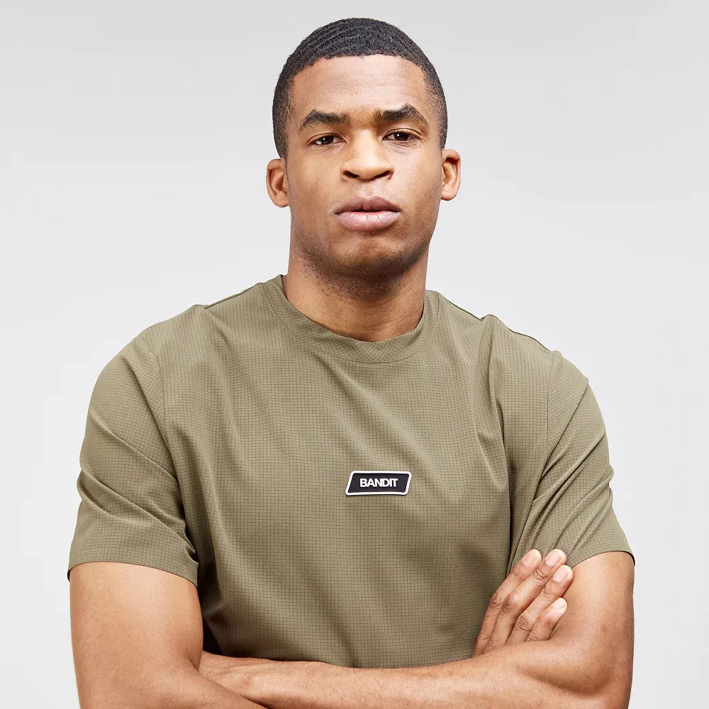 Bandit Running: MicroGrid Proto Tee - Dark Fatigue