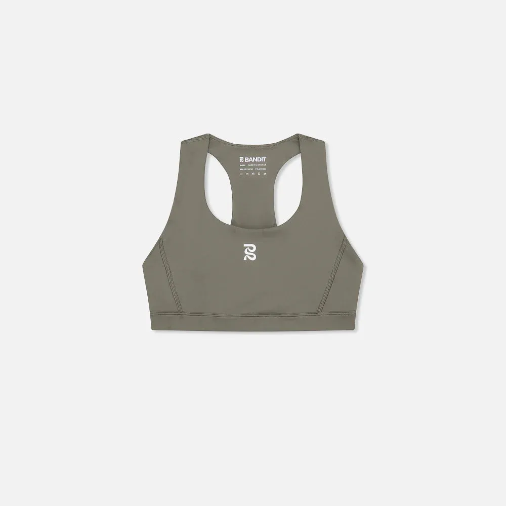 Bandit Running: Stamina Scoop Neck Run Bra - Fatigue