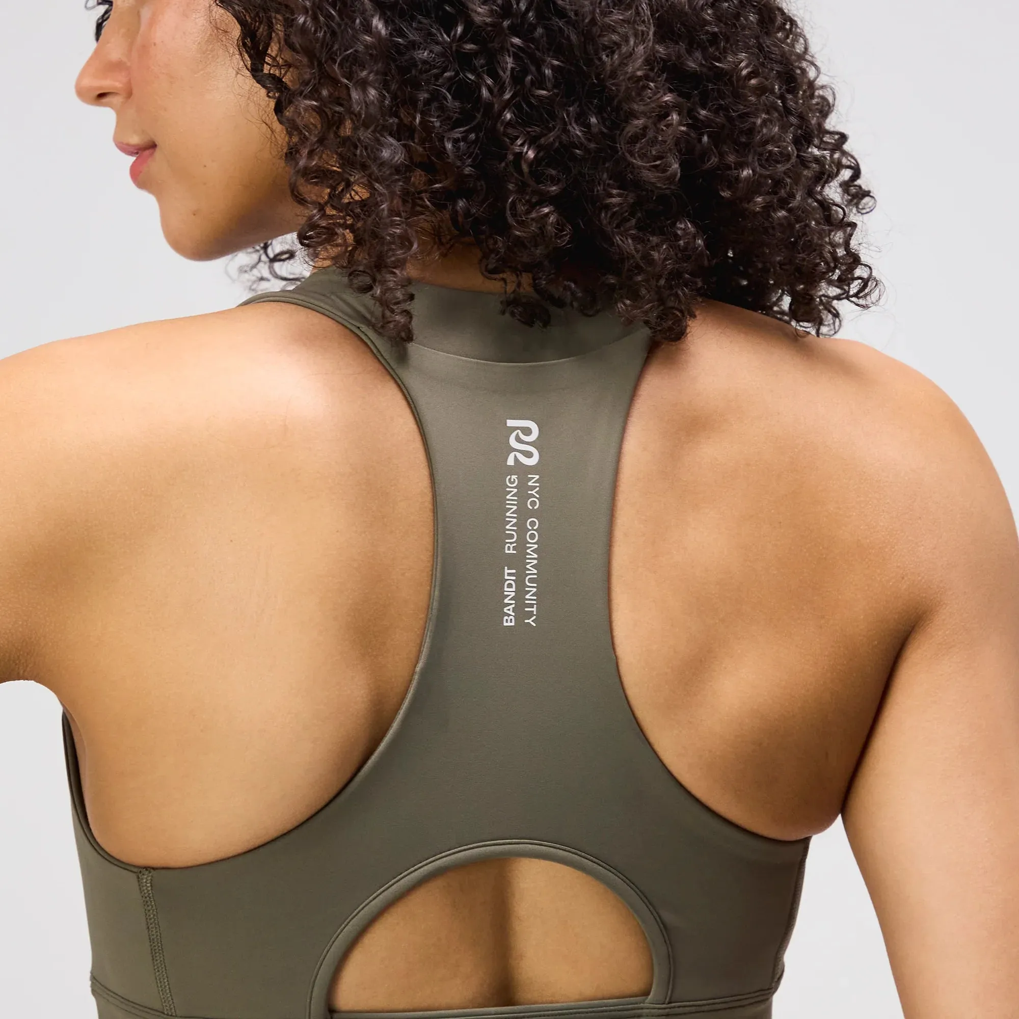 Bandit Running: Stamina Scoop Neck Run Bra - Fatigue