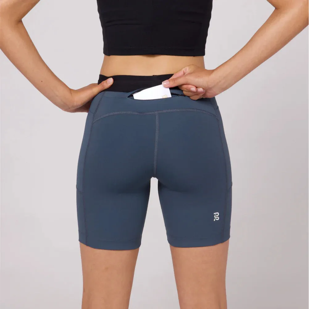 Bandit Running: Women's Stamina 7" Compression Short - Storm Grey