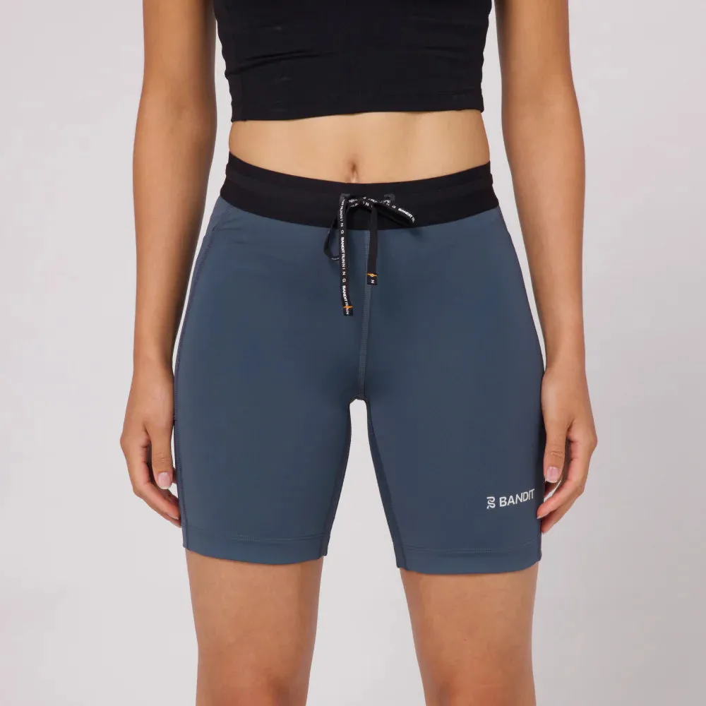 Bandit Running: Women's Stamina 7" Compression Short - Storm Grey