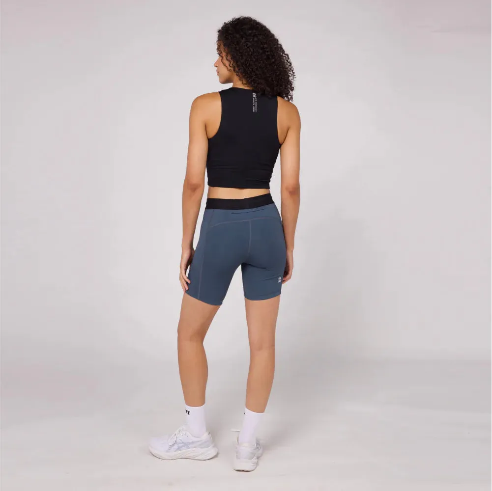 Bandit Running: Women's Stamina 7" Compression Short - Storm Grey