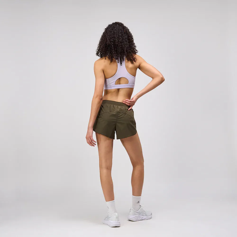 Bandit Running: Women's Vento™ 4" Training Short - Dark Fatigue