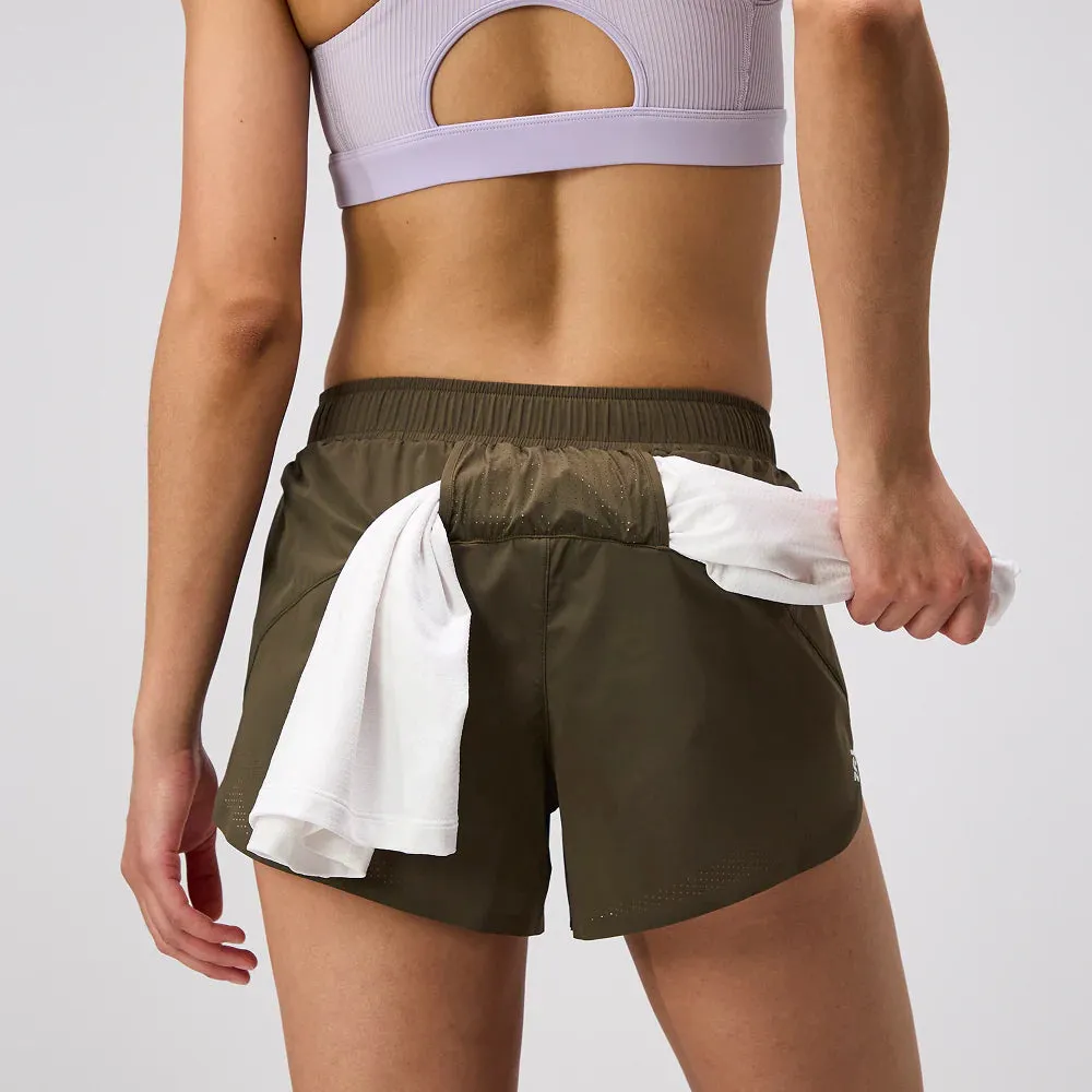 Bandit Running: Women's Vento™ 4" Training Short - Dark Fatigue