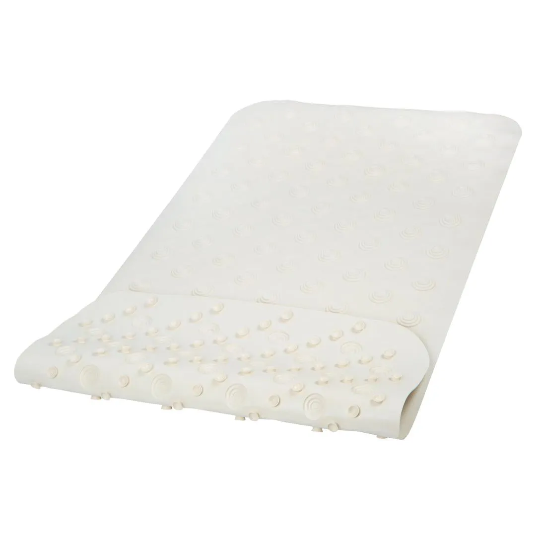 Bath Bliss Jumbo Xl Rubber Bath Mat - Beige 20X40 Inch