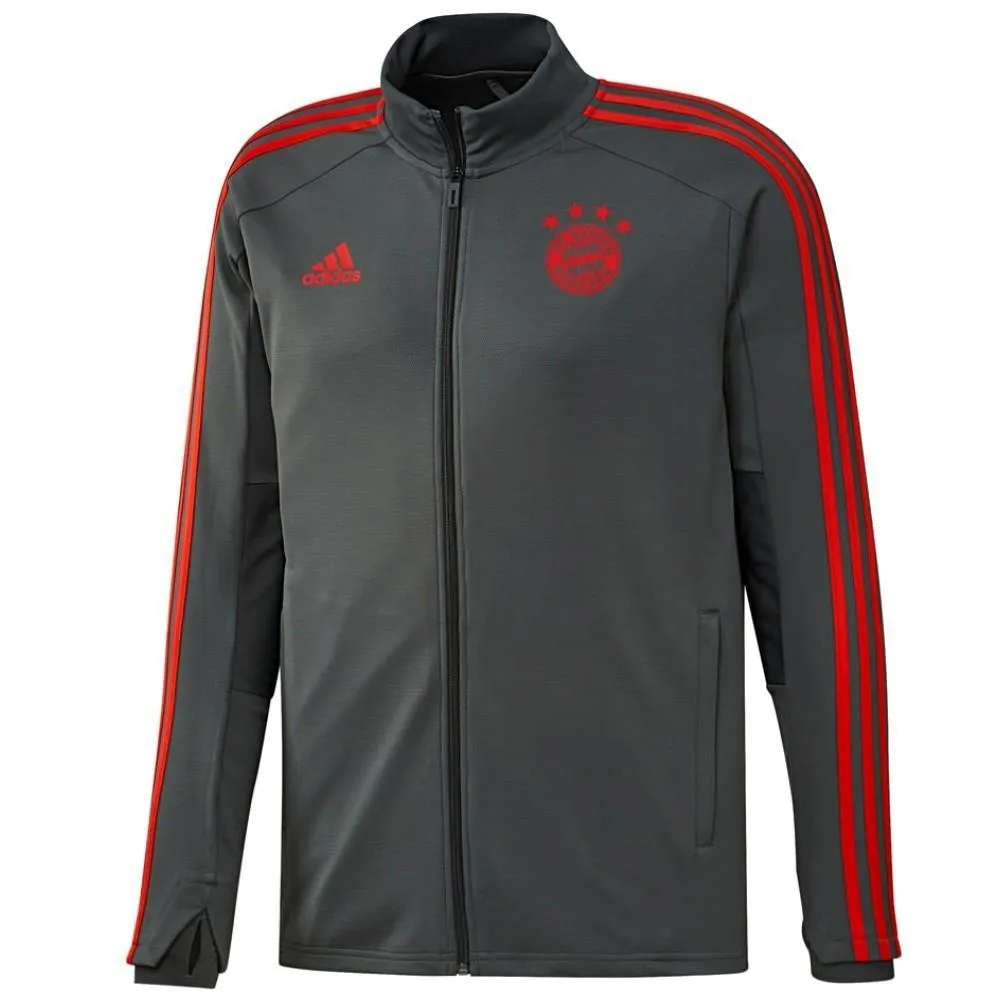 Bayern Munich grey training players Soccer tracksuit 2018/19 - Adidas