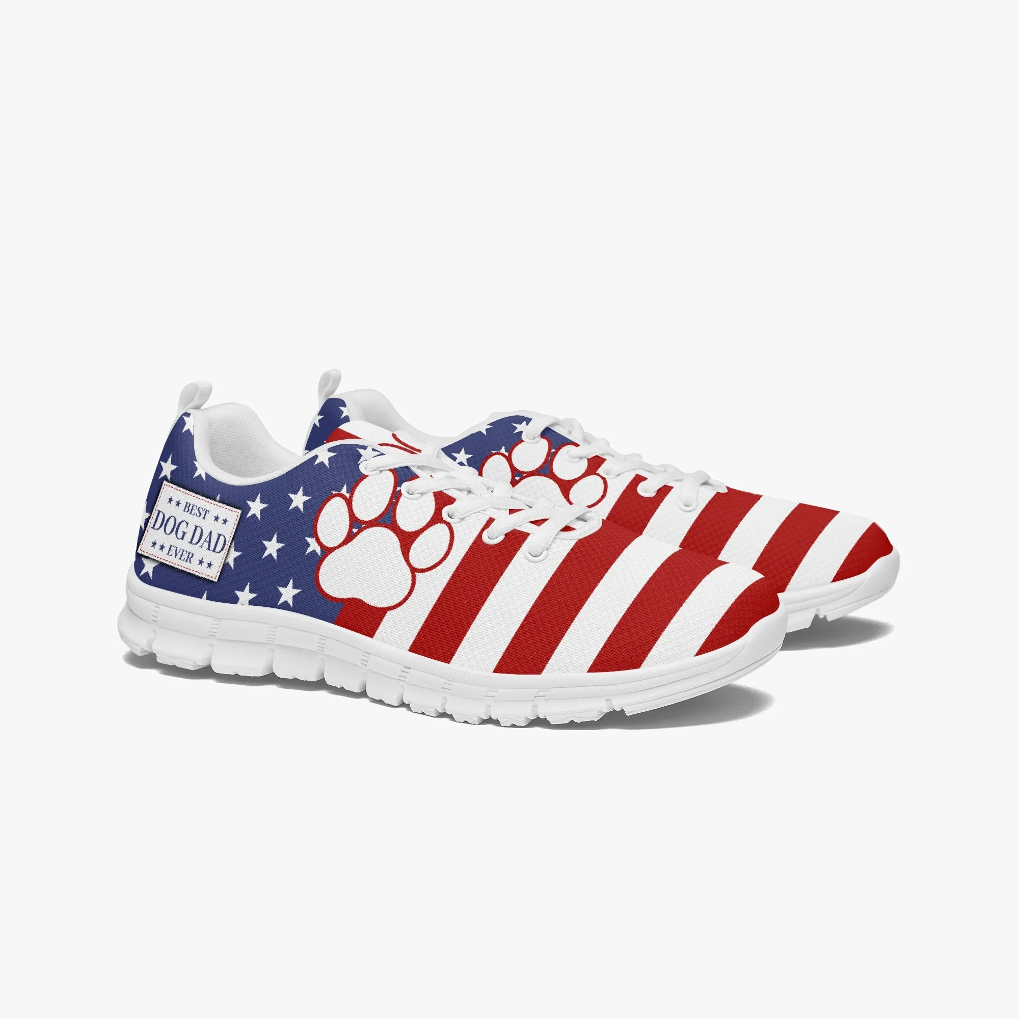 Best Dog Dad Ever Sneakers for Men, Running Shoes For Dog Lovers