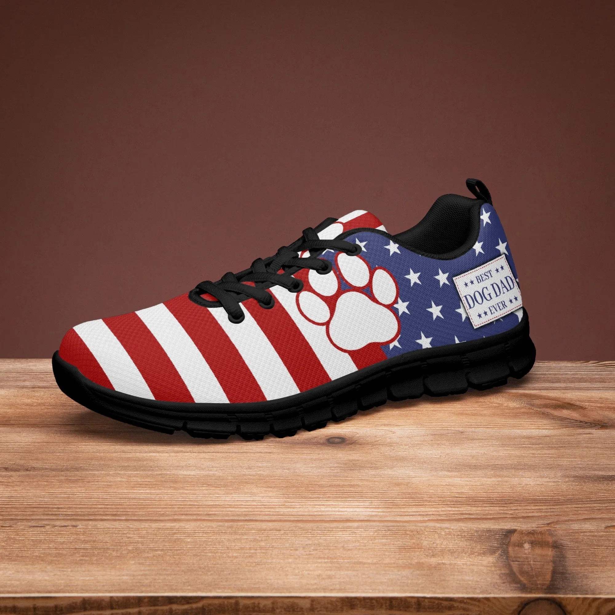 Best Dog Dad Ever Sneakers for Men, Running Shoes For Dog Lovers
