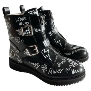 Big Girls Shoes Size 6 Black Steve Madden Wordup Boots Girls' Grade School