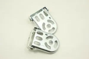 Bike Bicycle Foot Pegs Foot Board Foot Pads Kids Iron Silver