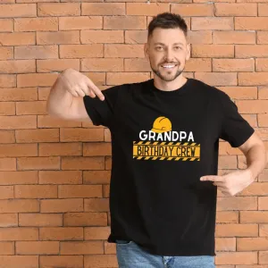 Birthday Crew - Grandpa Construction Theme T-Shirt