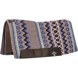 Blanket Top Pad, 3/4-inch Wool Felt CHARCOAL/ROYAL