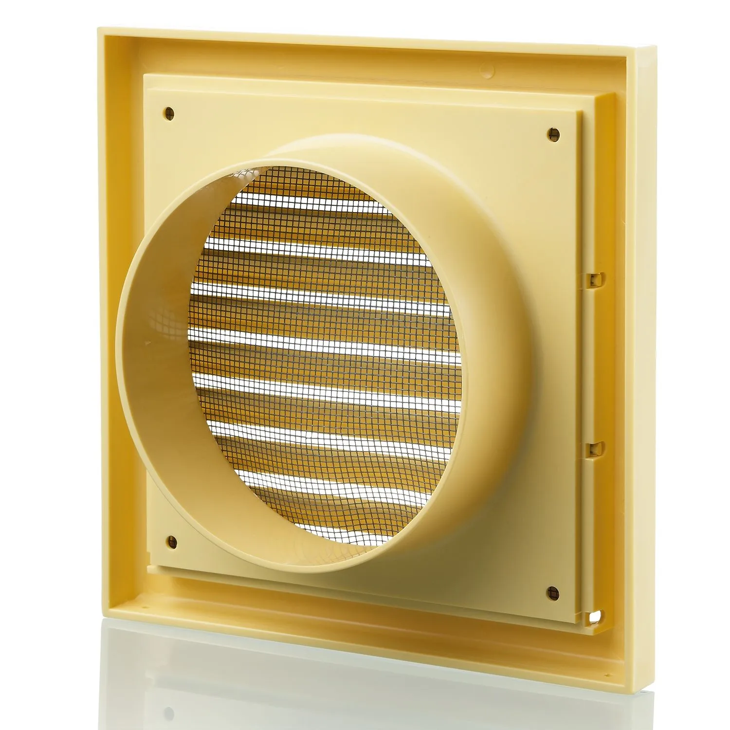 Blauberg BB-CHK-100-3-VSCS Cooker Hood Fixed Blade Grille Wall Vent Duct Kit Fan Extractor 4" 100mm Cotswold Stone