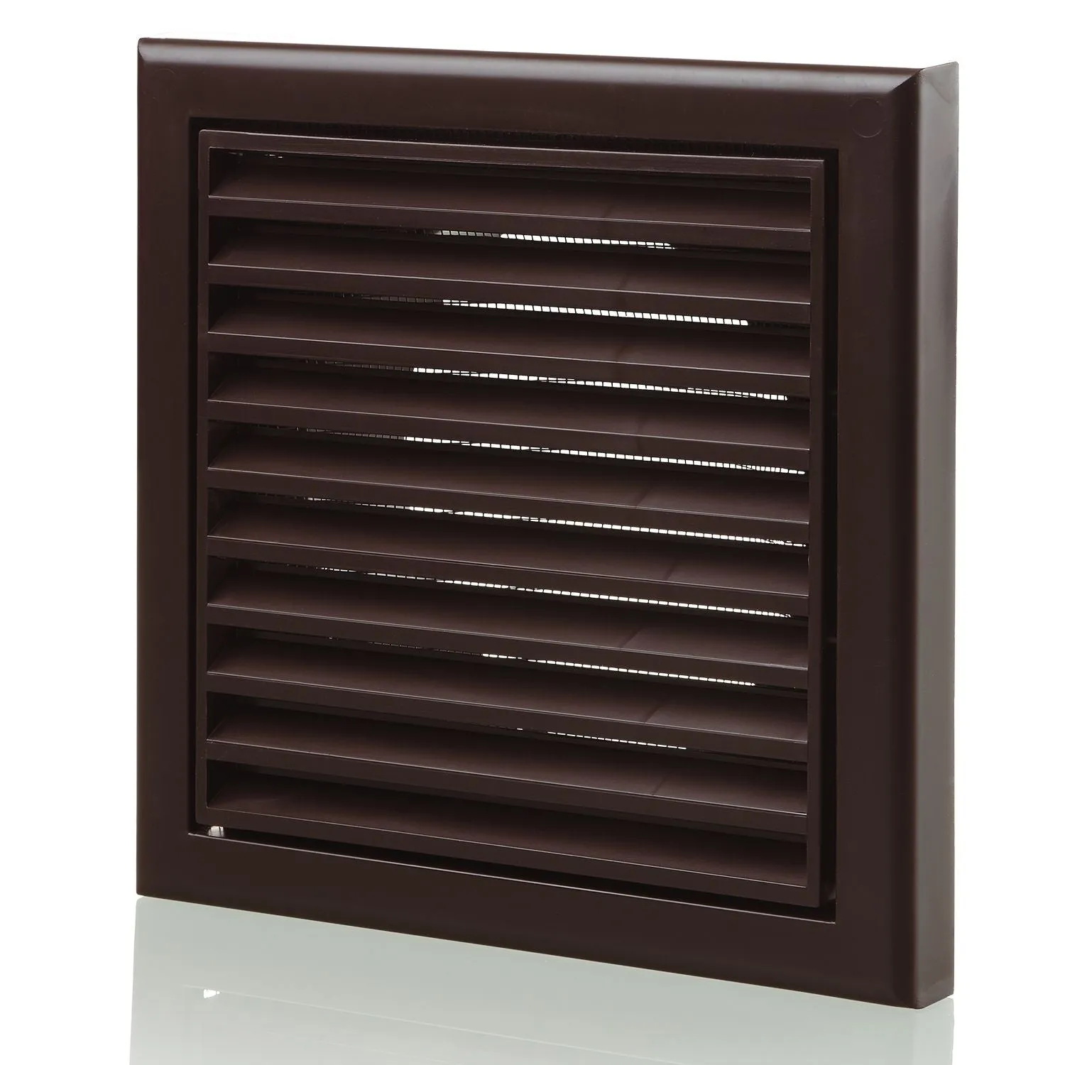Blauberg BB-CHK-125-3-VSBR Cooker Hood Fixed Blade Grille Wall Vent Duct Kit Fan Extractor 5" 125mm Brown