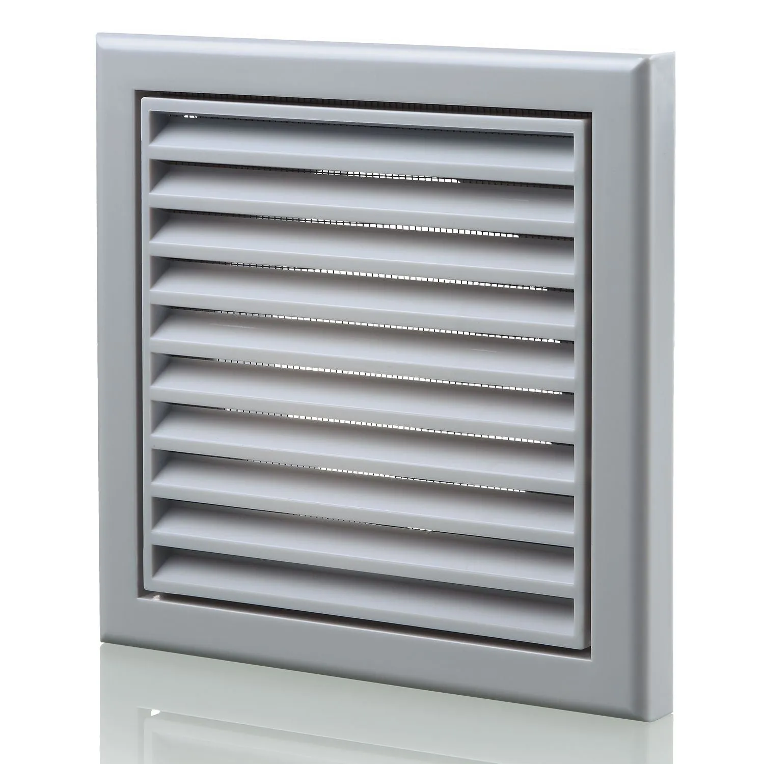 Blauberg BB-CHK-125-3-VSGR Cooker Hood Fixed Blade Grille Wall Vent Duct Kit Fan Extractor 5" 125mm Grey