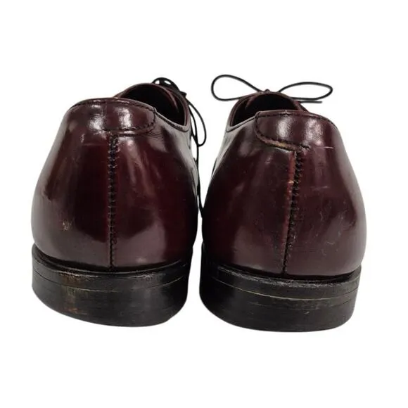 Bostonian  Mens Dress Shoes Made in Italy Burgundy Cap Toe Mens 8.5 women 10