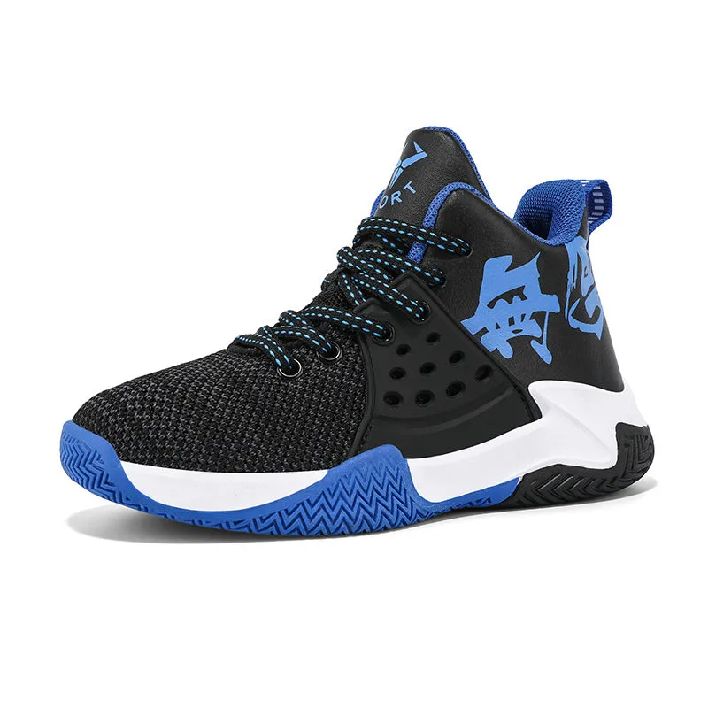 Boys Basketball Shoes Soft Sole Non-slip Breathable Kids Sneakers