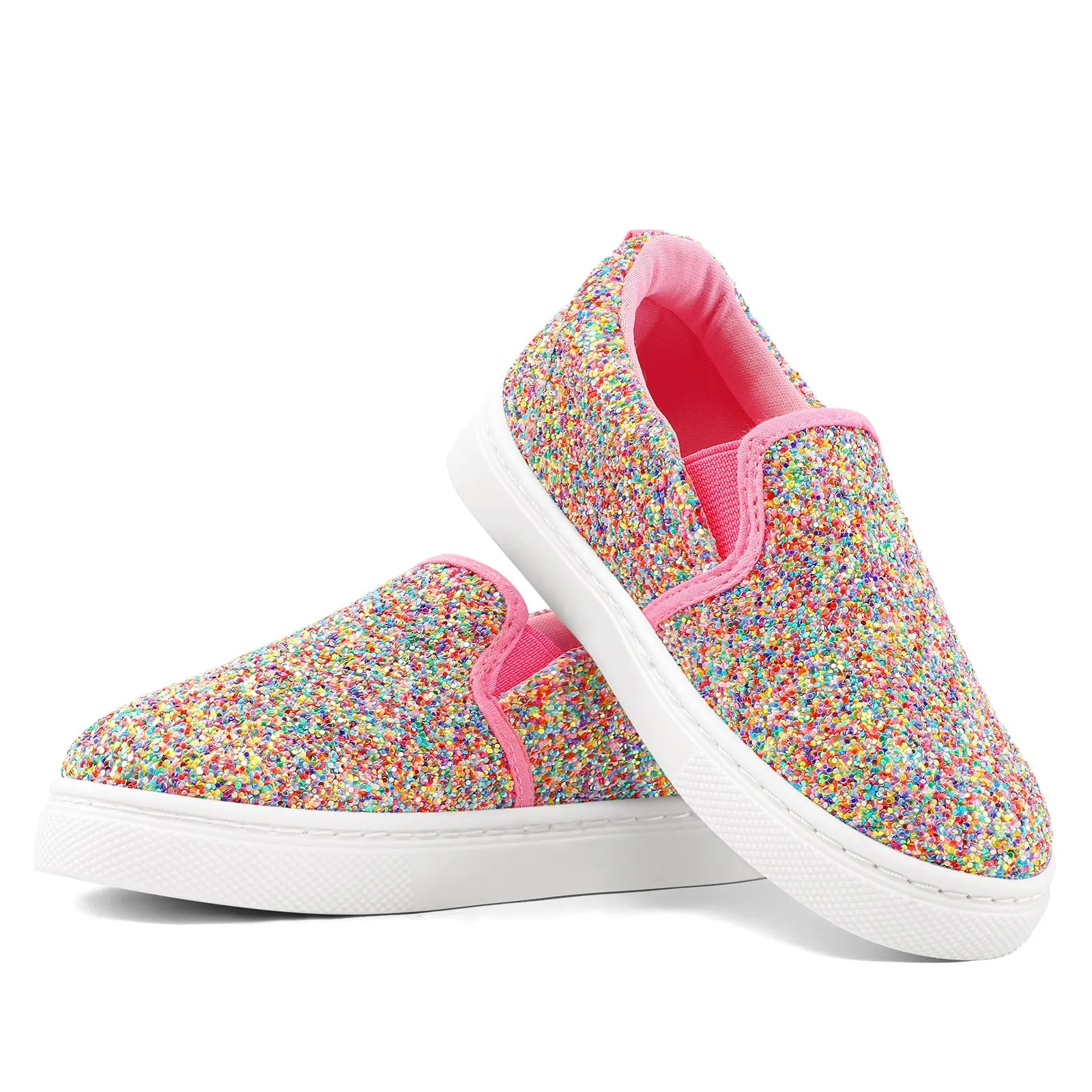 Candy Sequin Slip-On Canvas Shoes
