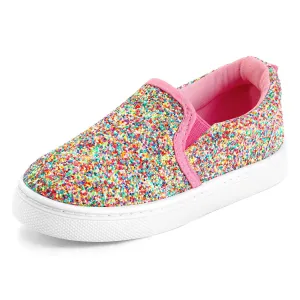 Candy Sequin Slip-On Canvas Shoes