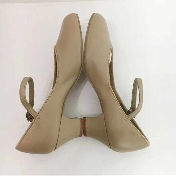 Capezio 459 Jr. Footlight Suede Sole Caramel Tan Character Dance Shoes Girl's 4