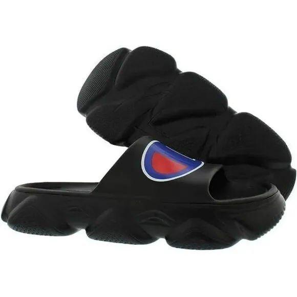 Champion Boys Meloso Squish SL Slipon Sandal Shoes CP101875Y Black Youth Size 6