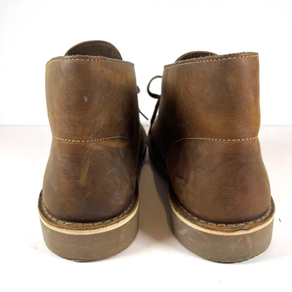 Clark’s Men’s Bushacre 3 Brown Beeswax Leather Chukka Boots Size 11W