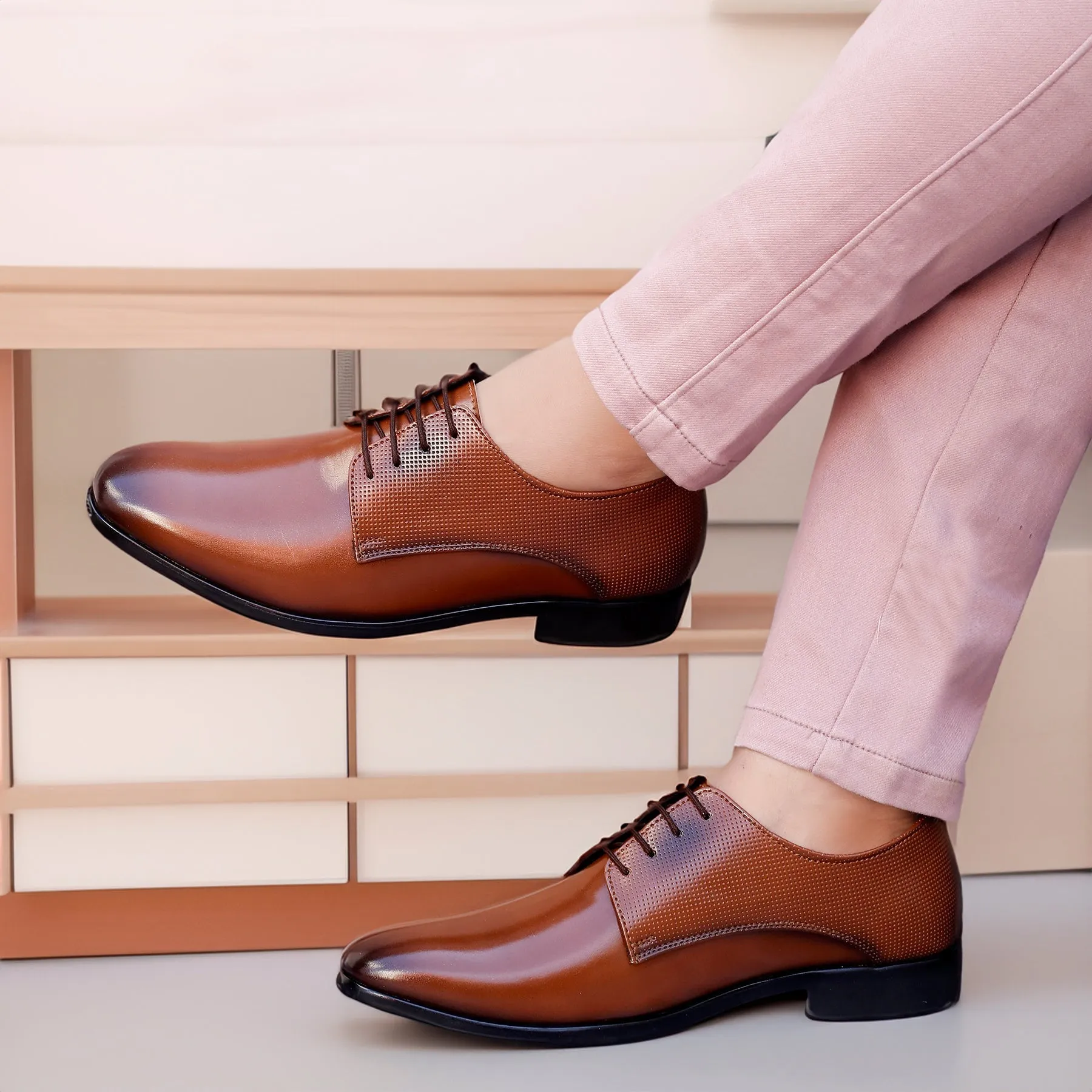 Classic Pattern Formal Office Wear Shoes -JonasParamount