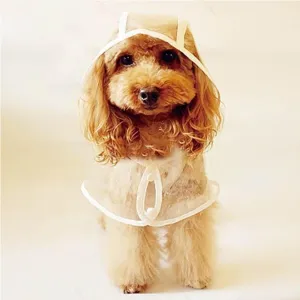 Clear Waterproof Pet Hoodie/Rain Jacket - Sm, Med, Lg or Xl (Tends to Run Small)