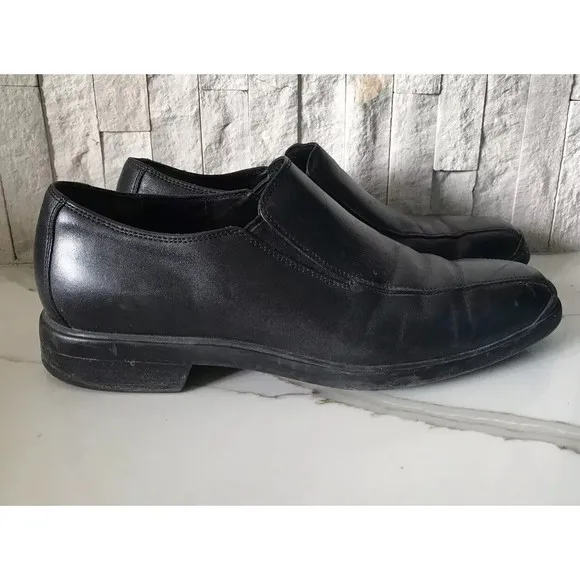 Cole Haan Mens Air Stylar Loafer Black Leather 9.5 M Dress Shoes Rts $99