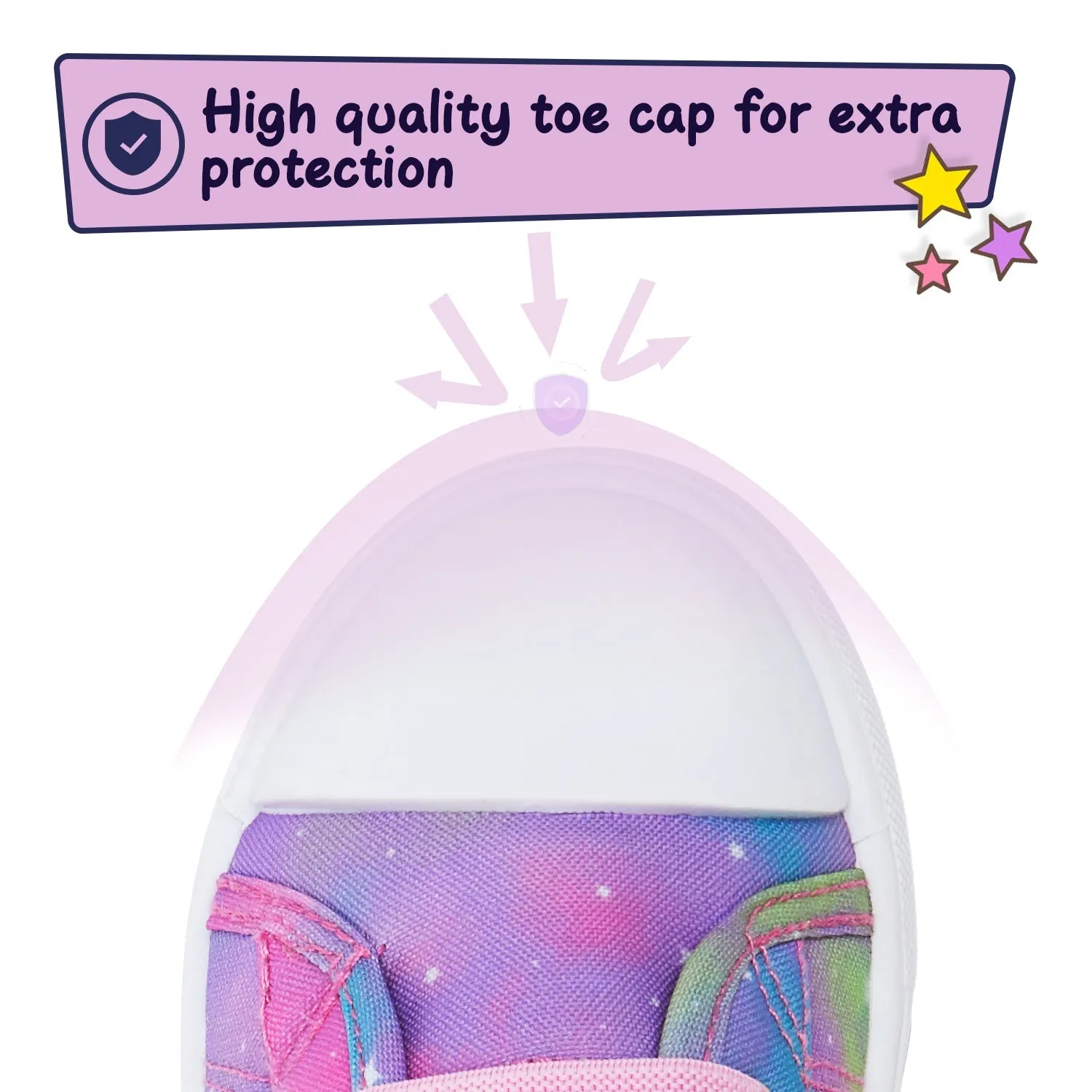 Colorful Swirled Stars High-Top Canvas Sneakers