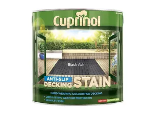 Cuprinol Anti-Slip Decking Stain Black Ash 2.5 Litre