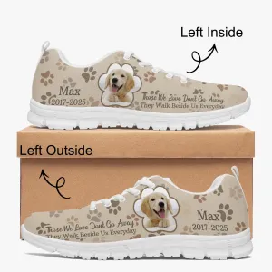 Custom Dog Memorial Photo Sneakers, Personalized Dog Shoes for Men Women, Running Shoes For Dog Lovers