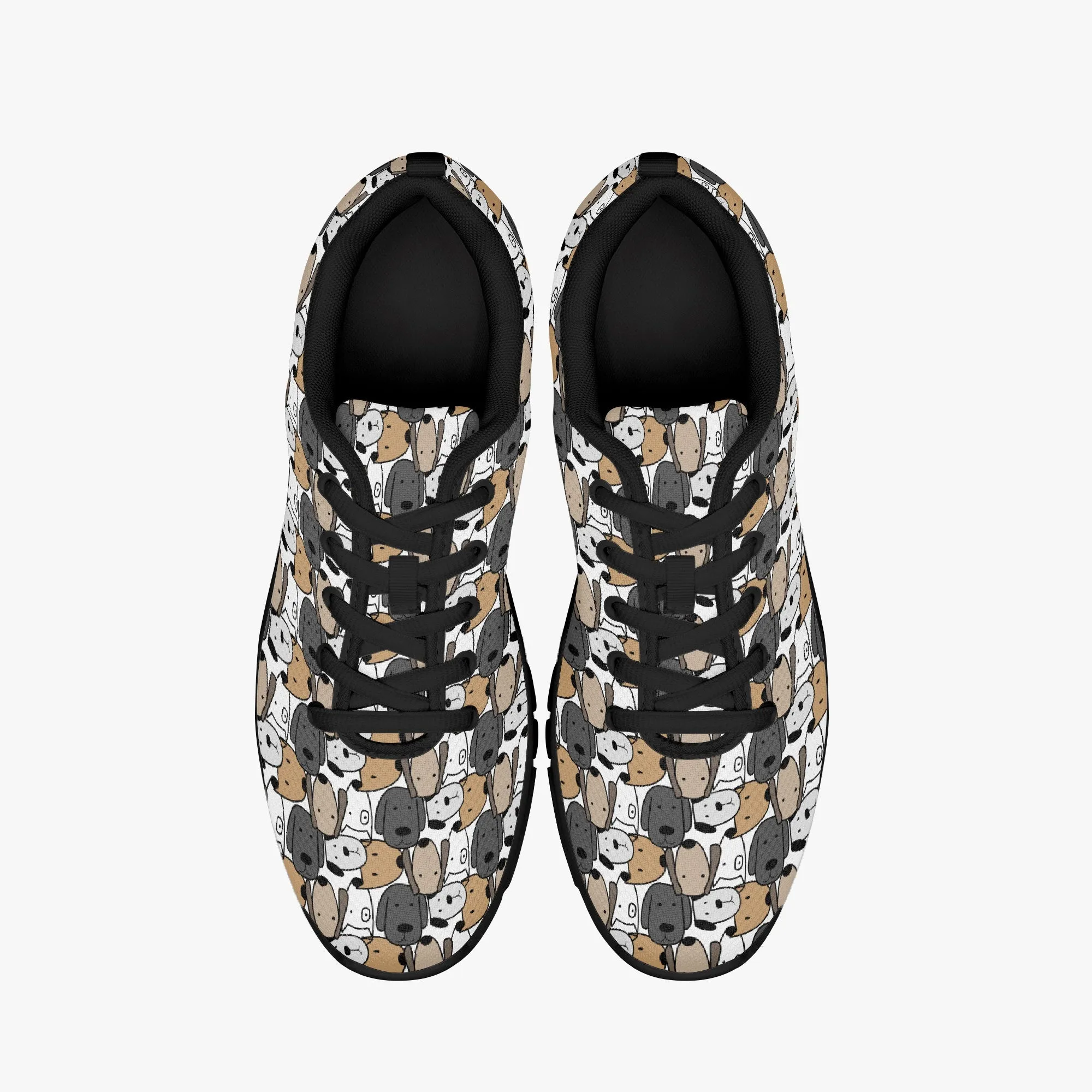 Cute Dog Face Sneakers for Men Women, Running Shoes For Dog Lovers