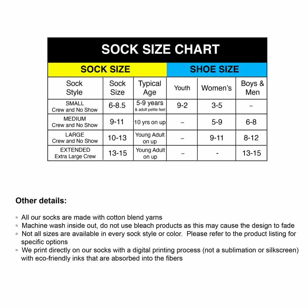 Delta Phi Epsilon Sorority Crew Socks with Rainbow Design