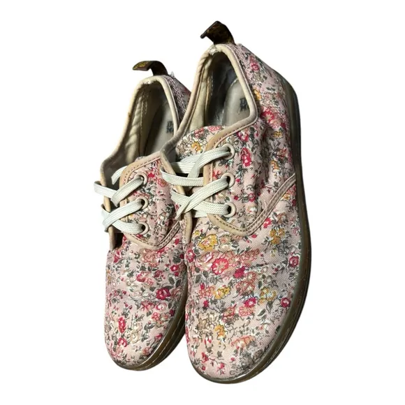 Dr. Martens Floral Sneakers air cushion soles Pink Multi - Size 7