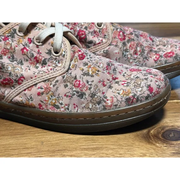 Dr. Martens Floral Sneakers air cushion soles Pink Multi - Size 7
