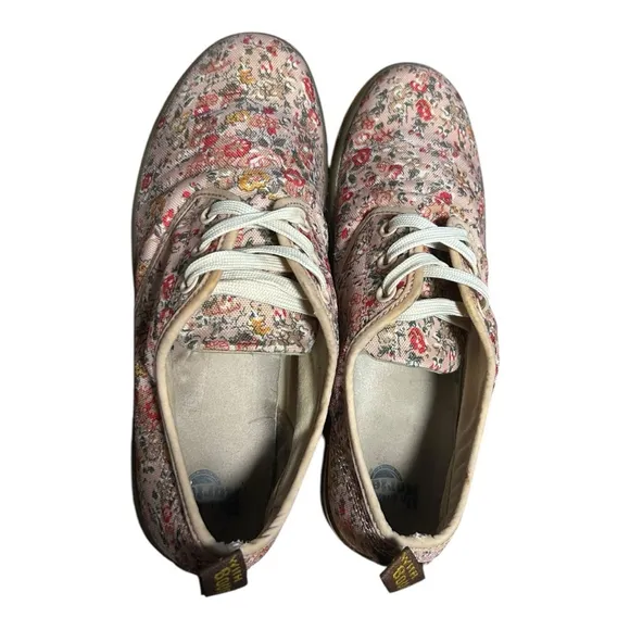 Dr. Martens Floral Sneakers air cushion soles Pink Multi - Size 7