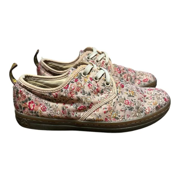 Dr. Martens Floral Sneakers air cushion soles Pink Multi - Size 7