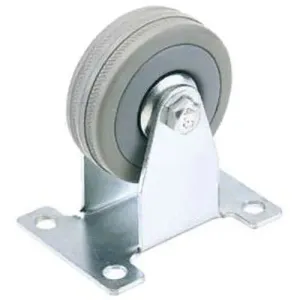 Draper Fixed Plate Fixing Rubber Castor, 75Mm Diameter, S.W.L. 70Kg Dr-65477