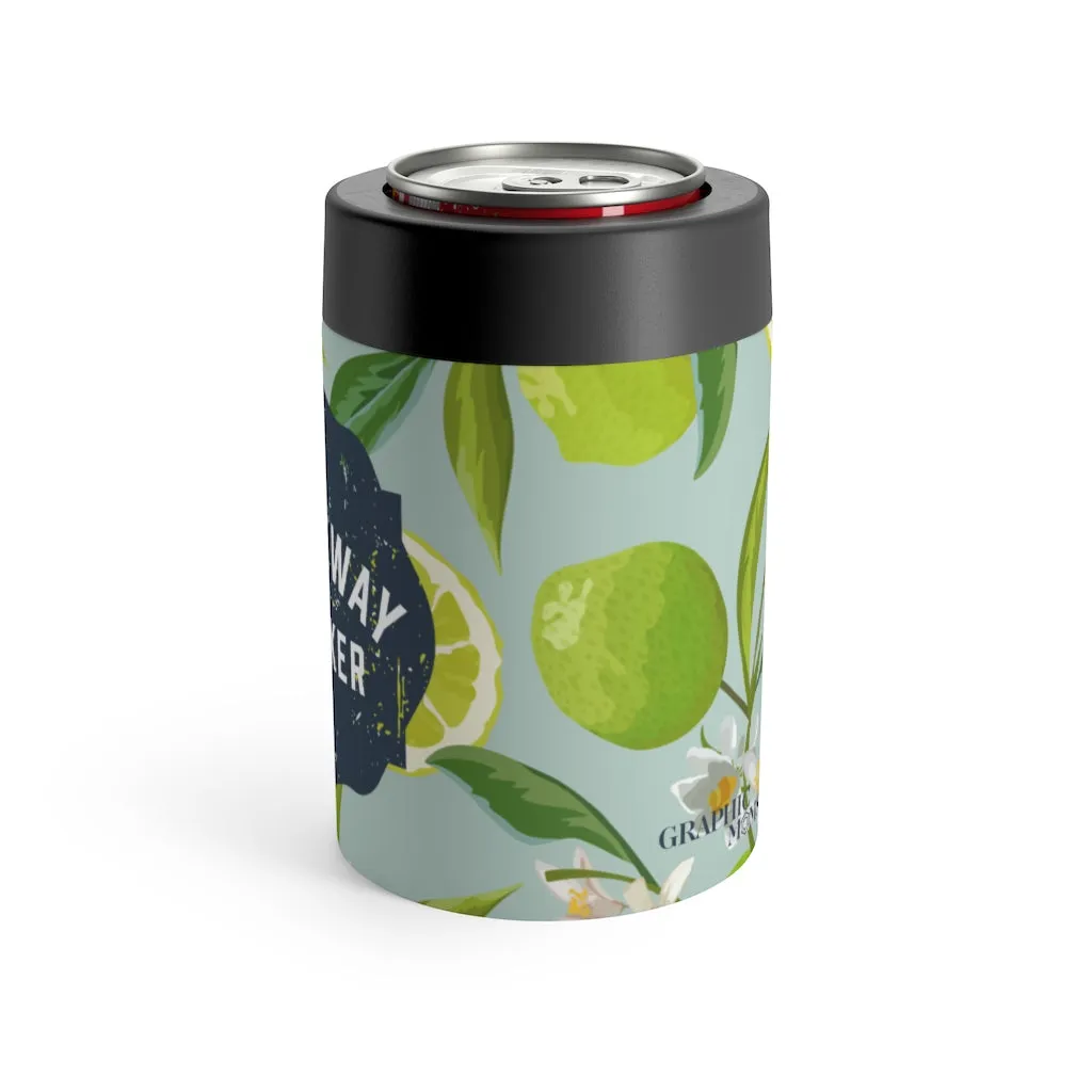 DRIVEWAY DRINKER Lime Insulated Can Holder