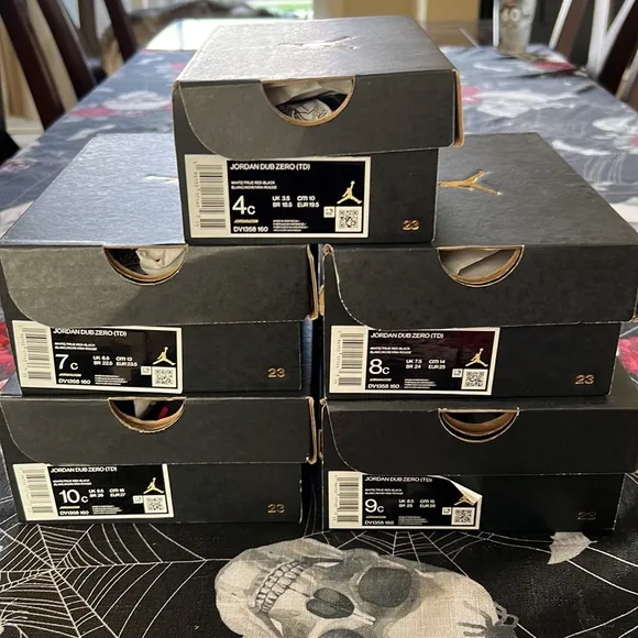 DS NIKE AIR JORDAN DUB ZERO TODDLER SHOES (TD) 4C 7C 8C 9C 10C