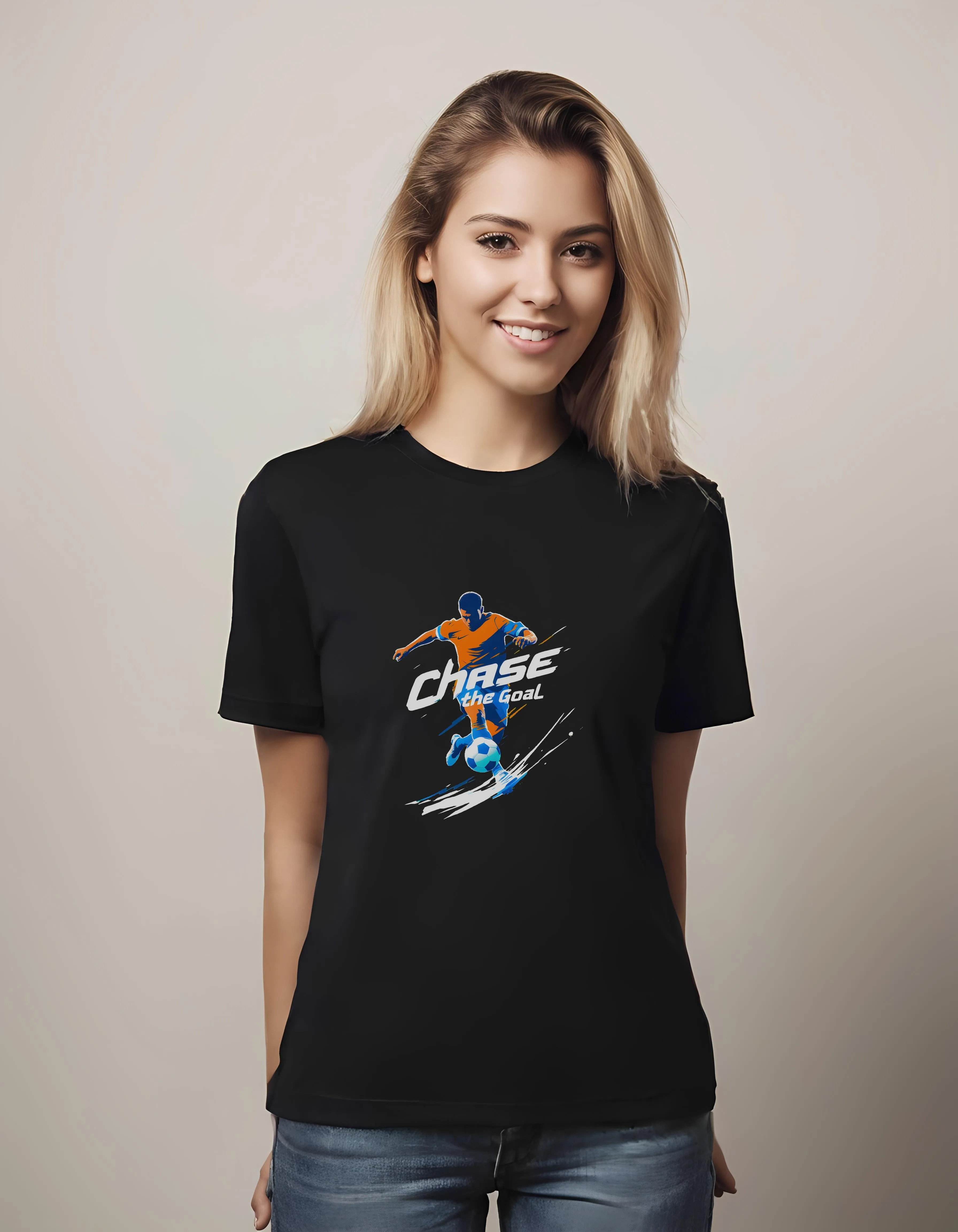 Dynamic Soccer Player Chase the Goal | Classic T-Shirt (Unisex)