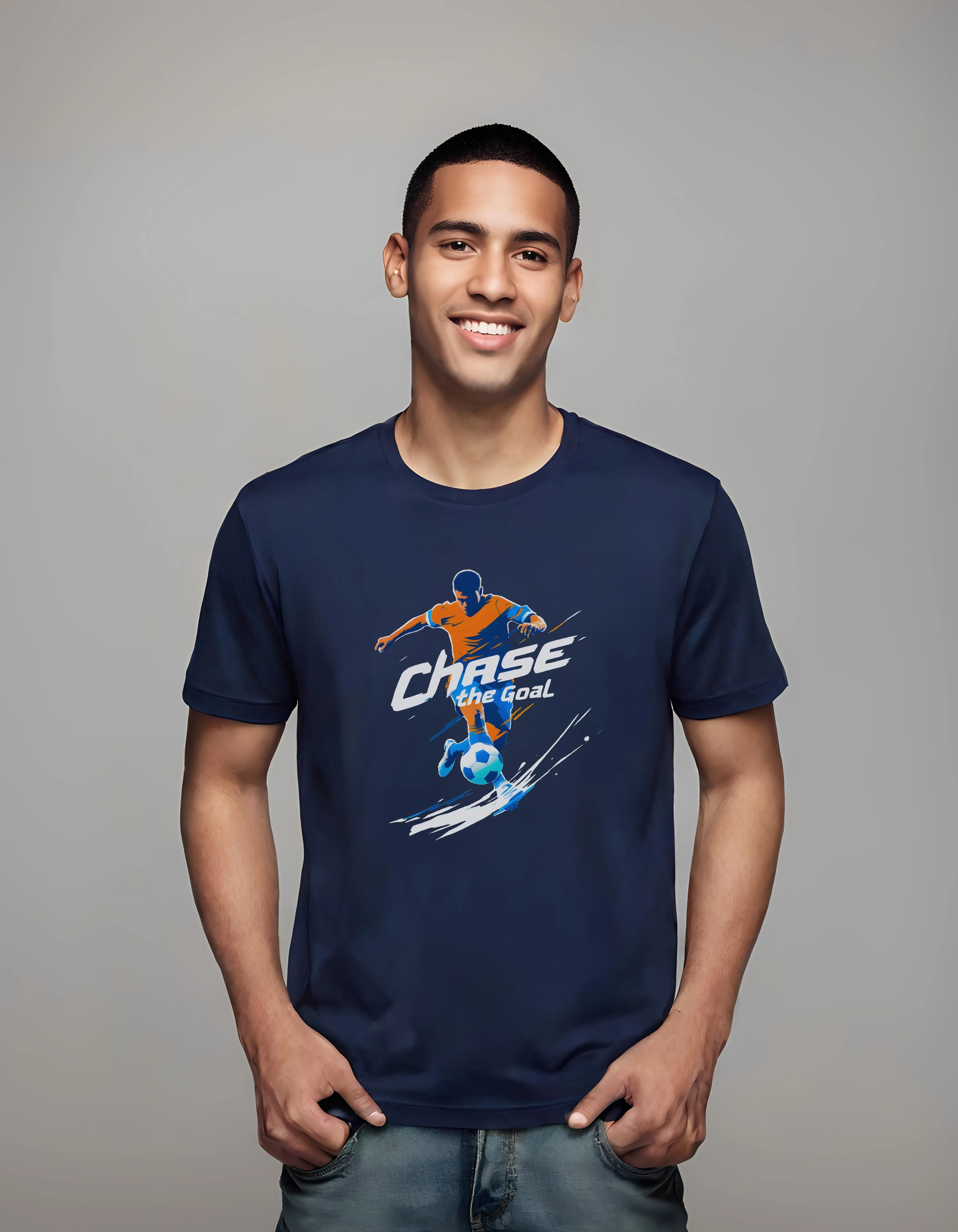 Dynamic Soccer Player Chase the Goal | Classic T-Shirt (Unisex)
