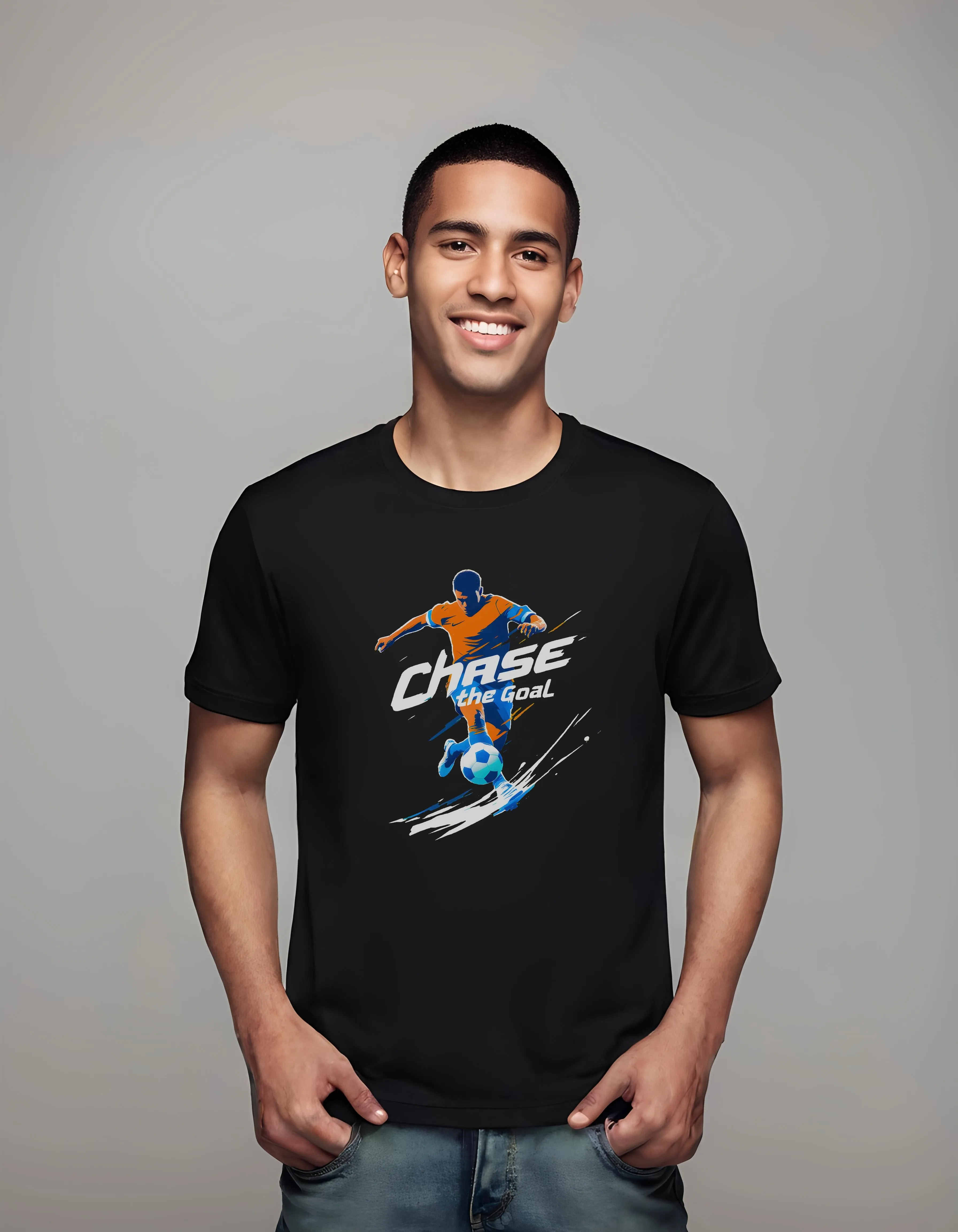 Dynamic Soccer Player Chase the Goal | Classic T-Shirt (Unisex)