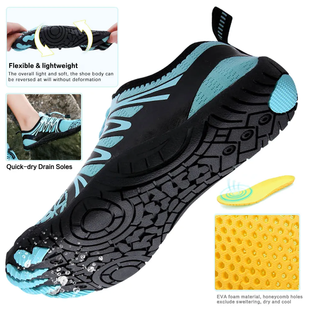 Ecetana Mens Womens Water Shoes Quick Dry Barefoot Walking Beach Shoes